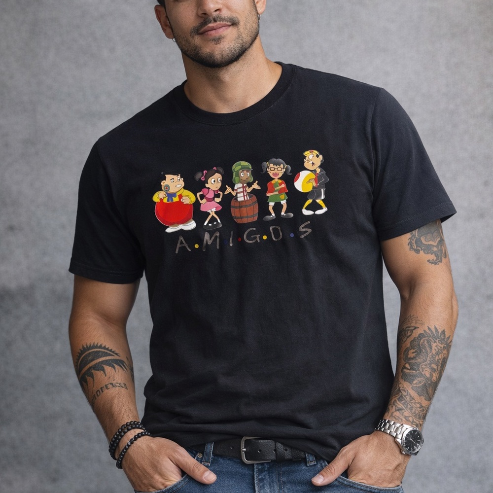 Chavo del 8 and “Friends” Amigos Dri Fit T Shirt Sz L‎